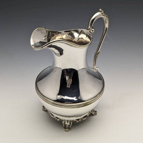 British antique silver plate cream jug